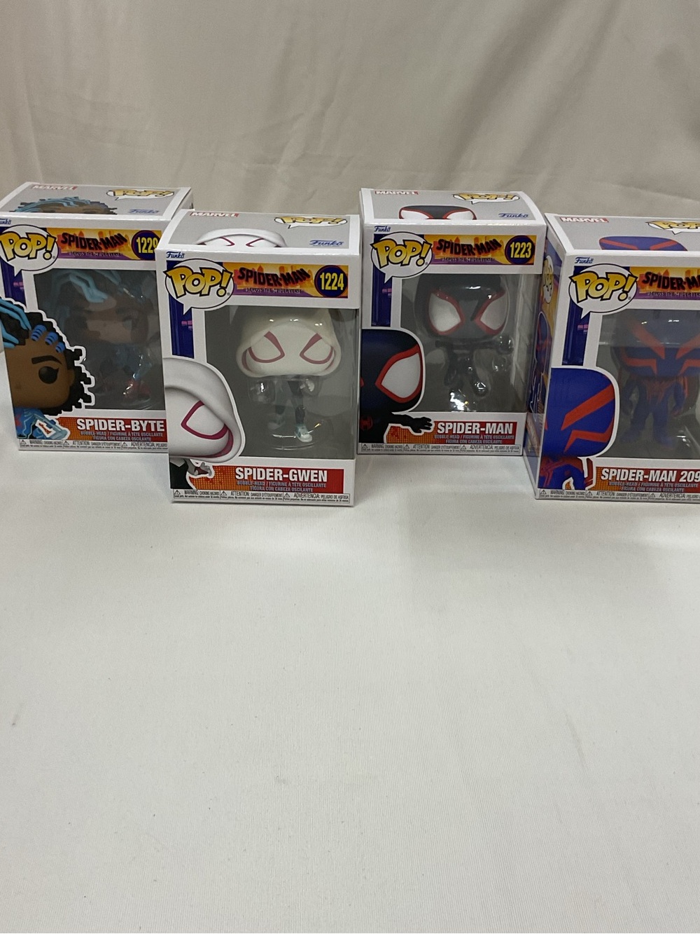 Funko‎ Pop (4x Bundle) Spider-Man Across the Spiderverse 1223 1224 1225 1229